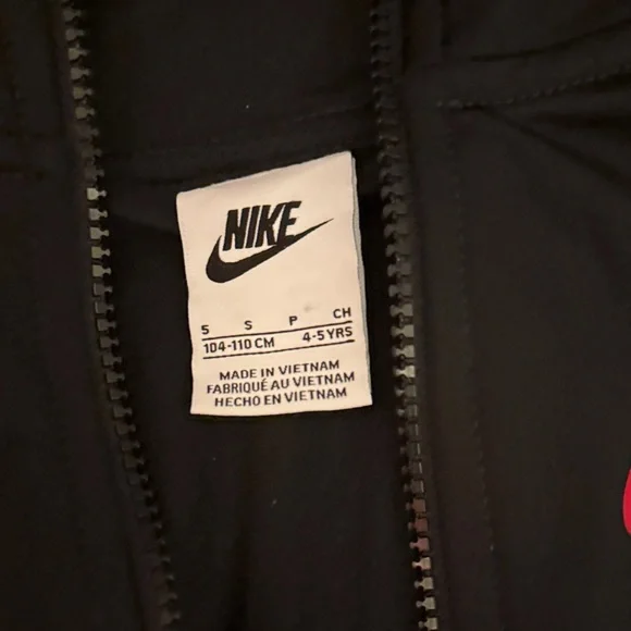 Nike Black Jacket and Pants Set with Red Accents - Picture 2 of 2